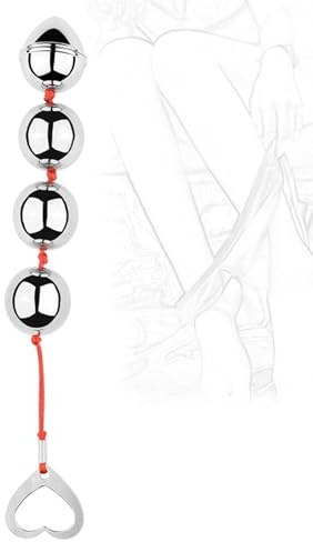 CYGzeon Analkugeln Aus Metall, Analkette Mit Kugeln, Analplug, Liebeskugeln, Buttplug, Vaginale G-Punkt Prostata Stimulation, Masturbation, Fetisch, Analsexspielzeug
