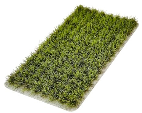 Fenteer Mechones de Hierba Artificial para maquetas de arbustos de Tierras Bajas, decoración para, Verde Claro