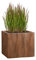 Pflanzwerk® Pflanzkübel Fiberglas Cube Rost Braun 23x23x23cm XXL *Frostbeständig* *UV-Schutz* *Qualitätsware*