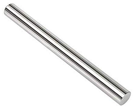 TOKERD 40 cm Stainless Steel Rolling Pin Non-Stick Metal Rolling Pin for Dough, 17 inches Professional Dough Roller Pin for Baking Cookie Chapati Pastry Pizza Pie Crust(3.8 cm/1.5 inches in Diameter)
