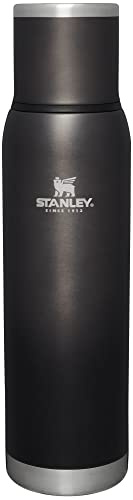 Stanley Adventure to Go - Bicchiere isolato da viaggio, 1,4 qt, in acciaio inox, resistente alle perdite, con coperchio isolante e tappo senza spruzzi