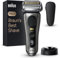Braun Series 9 Pro+ Rasierer Herren Elektrisch, Elektrorasierer mit 5 Pro Rasierelementen, Langhaarschneider ProTrimmer, Ladestation, 60 Min Laufzeit, Wet & Dry, Made in Germany, 9515s, Edelmetall