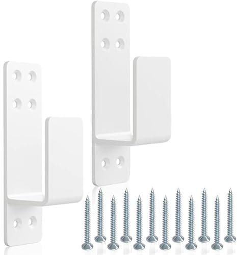 Widybord 2 x 4 staffe per barricate per porte, resistenti, aggiornate staffe di supporto per barra di sicurezza domestica, per legname 2 x 4, ricambio