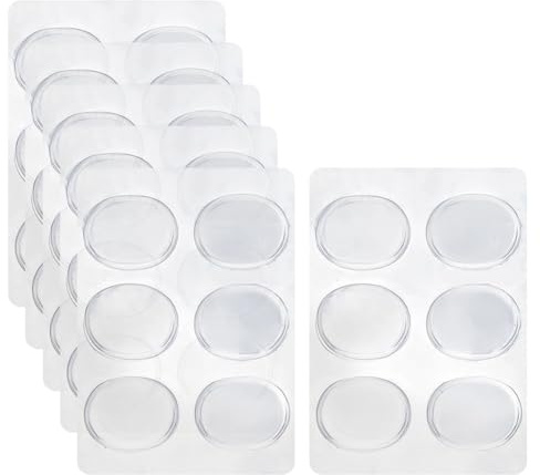 Lot de 36 coussinets adhésifs en gel de silicone pour chaussures - Petits coussinets antidérapants pour chaussures