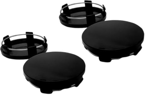 UIEXEA 4 Piezas Tapas para Llantas Universales, Centro de Rueda Tapa Buje Tapabujes, Mejora el Aspecto y Protege de Polvo y Corrosión, Reemplazo Duradero
