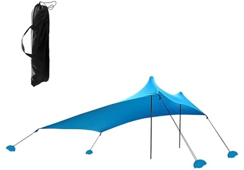 UALXPAO Paravento da Spiaggia Tenda da Spiaggia for Esterni, Riparo dal Sole, Tende Campeggio, Antivento, monoblocco(Size8)