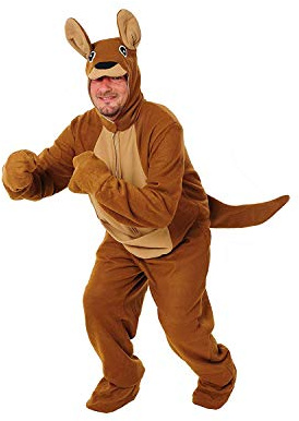 Sven Wilke/Fa. Feuerwerk-Planet Känguru Kostüm offen Einheitsgrösse M-L-XL-XXl-XXXL Fasching Karneval Fastnacht Junggesellenabschied Motto Party Erwachsene (M)