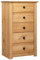 vidaXL Panama-Kiefer Sideboard mit 5 Schubladen Anrichte Kommode Schrank Beistellschrank Schubladenkommode Mehrzweckschrank 46x40x89cm