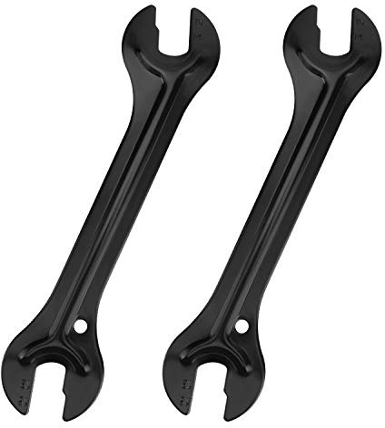 QKURT 2 Stück Fahrrad Nabenschlüssel Kegelschlüssel, 13/14/15/16 mm Fahrrad Reparatur Werkzeug
