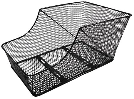 Fahrradkorb Fahrrad Gepäckträger Schultaschenkorb Radkorb - Red Loon - Korb für Gepäckträger hinten - Feste Montage - Metall engmaschig - Tragkraft 20kg - Volumen 20l (East_BJB-444, XXL)
