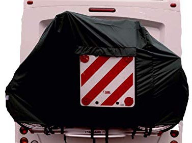 Motorhome/Caravan 2 Bike Cover LARGE (For Rear Vehicle Wall Mounted Bike Racks) (Black)
