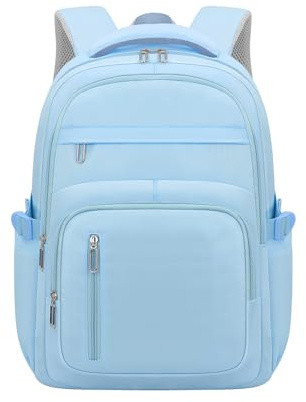 KBTYE Cute School Backpack for Women Men Casual Travel Laptop Backpack Aesthetic Lightweight College Bookbags for Kids(Blue)