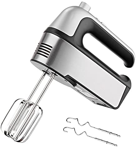 SmPinnaA Frusta Elettrica per Impastare, 800 W, Funzione 5 velocità, Completamente Automatica, Include 2 Fruste in Acciaio Inossidabile E Ganci per Impastare, Professionale per La Cottura in Cucina