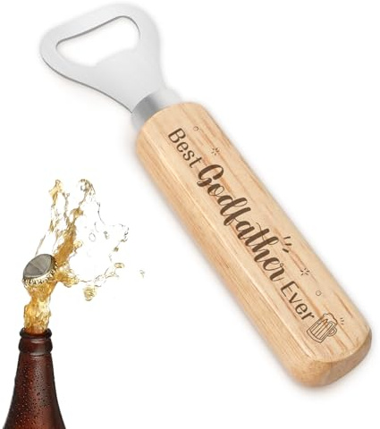 Cadeau pour parrain, parrain et parrain, cadeau pour homme, cadeau pour parrain, idée cadeau pour parrain, cadeau de Noël, cadeau de fête des pères, décapsuleur de bière