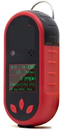 Detector de Gases, Detector de Gas amoniaco NH3 portátil Cuatro métodos de Alarma a Prueba de explosiones Alarma de Gas Industrial Recargable por USB