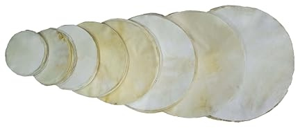 Natural Finish Ziegenfell Schlagzeugfell | Djembe, Irish Bodhran, Native Frame, Shamanic, Snare Drums, African Drum Heads 20,3 cm bis 91,4 cm (26 Zoll)