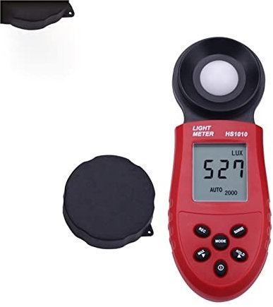 Light Meter HS1010 Handheld Light Meter Digital Electric Illuminometer For Home Office Photometer Tester Light Measure Tool Hygrometer for Set Design, Factory(HS1010A with wire split)