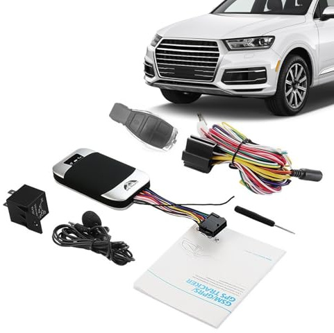 TK303G GPS Tracker - Global Vehicle Anti-Theft Device Waterproof Car Security System Vibration Alarm Real-Time Tracking | Motorbike Car Family Travel Protection Quad-Band High Accuracy