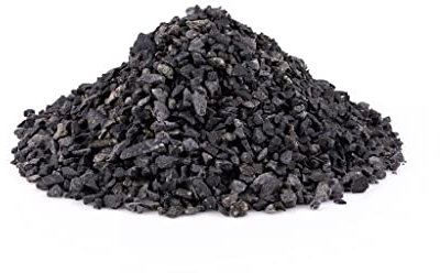 Aquarium Gravel Substrate for Fish Tanks Natural Stones Perfect for Plant Growth 3-5mm (10kg, Black)