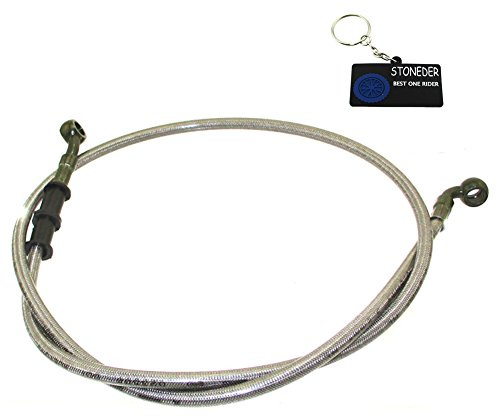 STONEDER Hydraulischer Bremsleitungsschlauch vorne, 1,1 m, 1100 mm, für 50 cc, 70 cc, 90 cc, 110 cc, 125 cc, 140 cc, 150 cc, 160 cc, 180 cc, 190 cc, chinesisches Dirt Pit Bike.