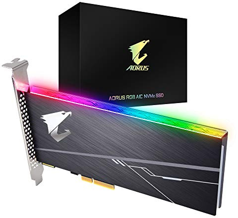 Gigabyte Technology Disco Duro PCIE SSD 512GB AORUS AIC PCIE X4 RGB