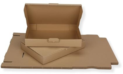 10 St. Maxibriefkarton 320 x 225 x 50 mm DIN A4 braun Warensendung Faltkarton, Warenpost, Klappdeckelkarton