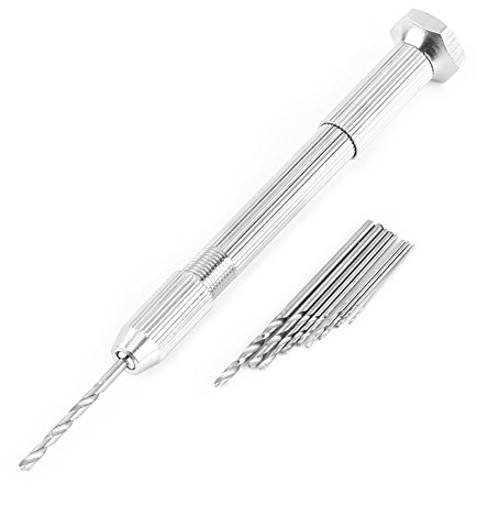 10 Bohrer, Mini-Handbohrer, Hochwertiger Handbohrer, Leichtgewicht für handwerkliche Arbeiten zur Reparatur von Uhren