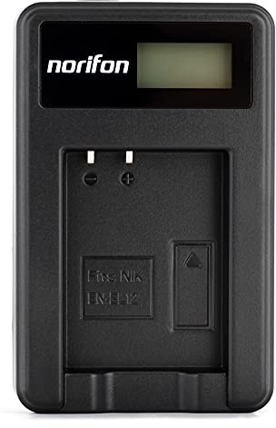 EN-EL12 LCD USB Ladegerät für Nikon Coolpix AW130, AW100, AW120, AW110, S6200, S6300, S8100, S8200, S9100, S9300, S9500, S9900 Kamera und Mehr