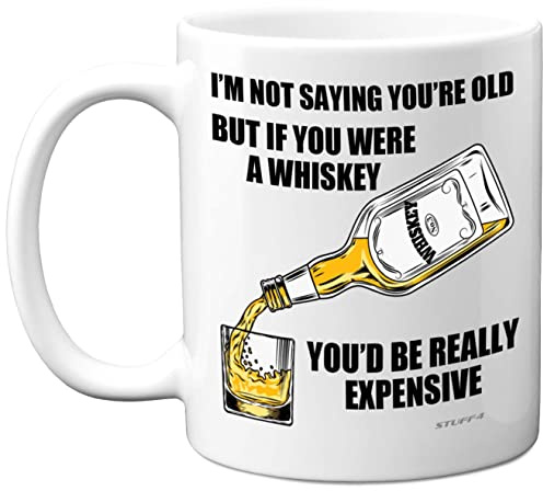 Stuff4 Funny Birthday Mug for Women and Men, Aged Whiskey Whisky