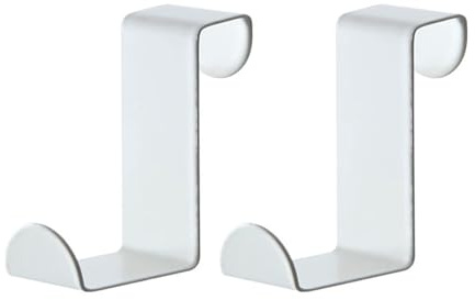 KAXIMON Over Door Hook, 2 Pack Door Hanger Without Nails for Bathroom Kitchen Office - Hangers Hooks Ideal for Bedroom, Bathroom, Wardrobe
