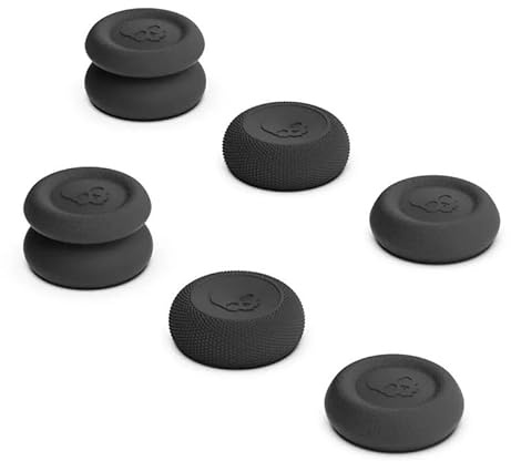 3 Pares de Tapas de Silicona para Palillos de Pulgar para ROG Ally Cubierta Protectora del Joystick del Controlador Consola de Juegos Suave Joystick Reemplazo de Agarre para el Pulgar (Negro)