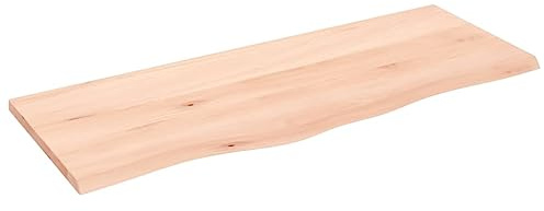 vidaXL Dessus de Table 100x40x2 cm Bois de chêne Massif Non traité
