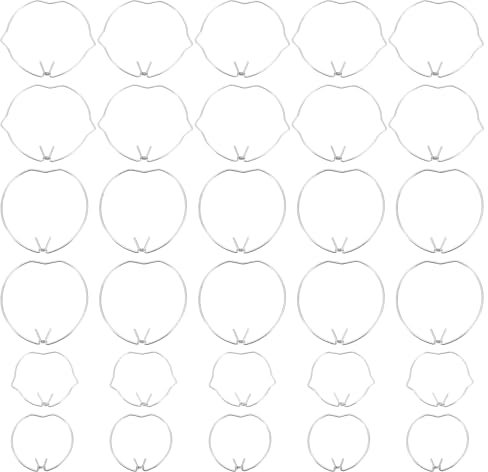 Create idea 30PCS Retaining Spring Rings Clasp for MR16 MR11 Diameter 35mm and 50mm LED Halogen Bulb Holders 2 Shapes 2 Sizes Bulb Fittings or Most Lamps