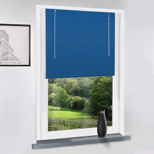 Hochqualitative Aluminium Jalousie nach Maß, Jalousien Alu Jalousien nach maß innen Innenjalousien Maßanfertigung, für Fenster und Türen, Fenster, Klemmfix ohne Bohren, Rollo