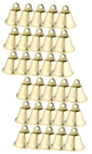 IMIKEYA 72 Stück Offene Hornglocke Weihnachtsglocke Weihnachtsbaumglocke Deko Metallglockenanhänger DIY Glockenanhänger Weihnachtsanhänger Weihnachts Hängeornament Weihnachtsbaum