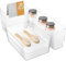 Sprifityy Lot de 28 Organisateurs de Tiroirs en Transparent, avec 4 tailles, organisateur de coiffeuse, Antidérapant plateau organisateur de tiroir pour salle de bain, coiffeuse, Cuisine et Bureau