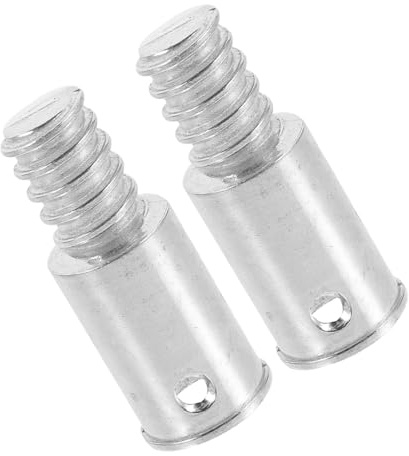 MOLUCKFU Aluminiumlegierung Gewindeende Besenstiel 25mm Außengewinde Verlängerungsstangenadapter 2 Stück Zubehör Für Besenstiele Verlängerungsstangen Haushalt Büro
