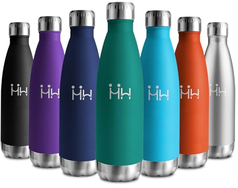 Bouteille Isotherme 750ml, Gourde Inox Réutilisable, Gourde Isotherme Étanche, Bouteille d'eau sans BPA, Double Paroi, Gourde Métal Durable pour École, Sport, Bureau, Gym, Yoga, Camping, Randonnée