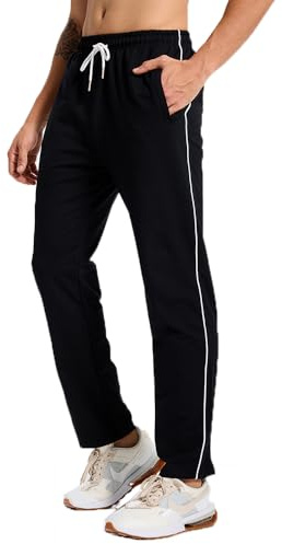 PARTICLE PLANET Jogging Homme Survetement Pantalons de Sport Coton Respirant Training Sportswear avec Poches Zippées