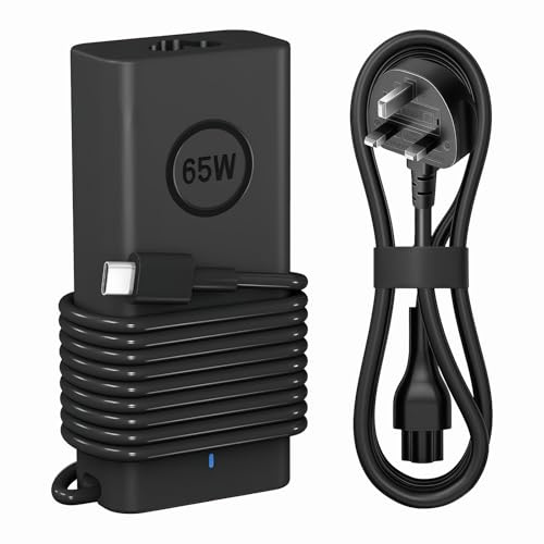 AILKIN 65W USB C Laptop Charger, Compatible with Dell laptop charger, for Dell Latitude 7530/7440/7430/7420/7410/7390/7340/7330/7320/5540/5530/5520/5430/5420/5320/3540 XPS 13 Type C Power Adapter