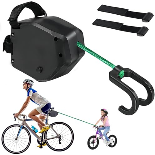 MQIAN Abschleppseil Fahrrad Kinder,Zugseil Fahrrad Kinder, Kinderfahrrad Abschleppseil Elastisches 2.5M Fahrrad Traktionsseil,Tragfähigkeit 500 lbs