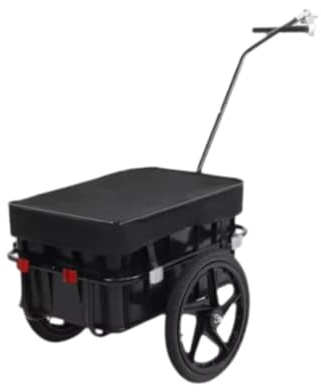 wisoolkic Cykellastkärra Cykelkärra Allroundvagn Hopfällbar Smidig Åktur Äventyr Hållbar Förvaring Camping Cykellast Tung Vuxen Transport