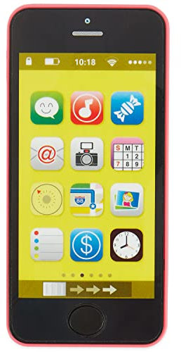 Bieco Lernspaß Kinder Smartphone | Handy mit 40 Sounds & Blinkenden Lichtern | Babyspielzeug ab 6 Monate | Baby Musik Spielzeug | | | Spiel