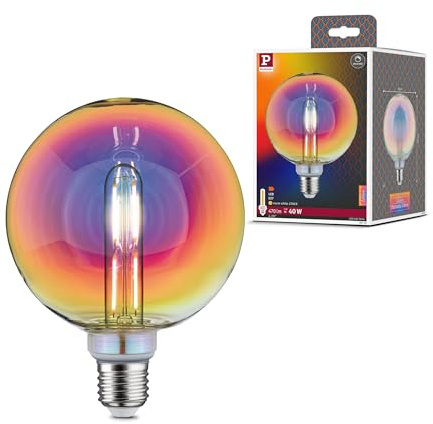 Paulmann 28774 LED-lampa Fantastiska färger G125 Globe 5W dimbar glödlampa Dichroic effektivt ljus Varmvit 2700K E27