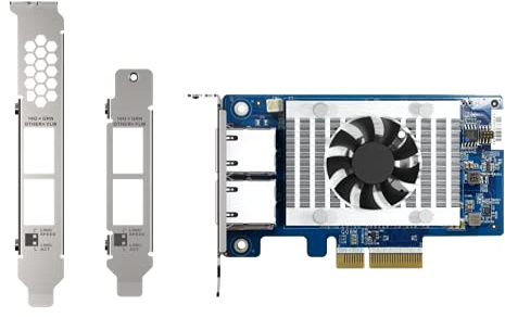 Qnap QXG-10G2T-X710 PCIe Gen 3 10GbE Netzwerk-Erweiterungskarte, blau