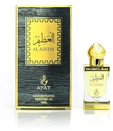 AYAT PERFUMES - AL AZEEM Dubai Fragrance Oil 12ml - Musk Halal Alcohol Free - Attar Perfume Extract for Women & Men - Arabian Fragrance Oriental Fragrance - Made in UAE