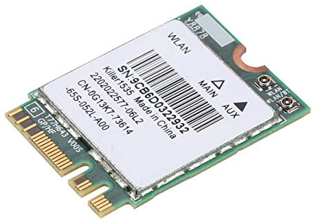 JTLB Killer 1Für Killer 1535Ac Dual Band 802.11Ac Ngff M.2 867Mbps Bluetooth 4.1 Game Wireless535-Karte 5×4×1 für Killer 1535Ac Dual Band 802.11Ac Ngff M.2 867Mbps 4.1 Game