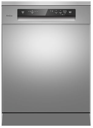 Amica GSP 544 100 E Standgeschirrspüler, 60 cm breit, 14 Maßgedecke, Aquastop, 6 Programme, OpenDry, Besteckschublade, Kindersicherung, unterbaufähig, silber