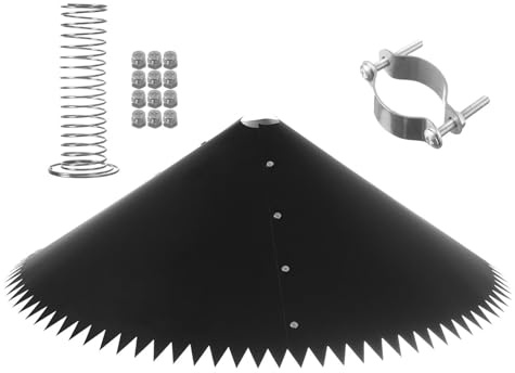 Sghtil Pare-écureuil | Distributeur de nourriture pour oiseaux | Protection contre les écureuils | Butoir résistant aux intempéries pour clôture de jardin, balcon, terrasse, arbre, station
