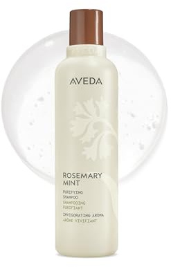 Aveda Rosemary Mint Purifying Shampoo | Clarifying Shampoo | Gently Removes Buildup, Adds Shine | For Normal to Oily Hair, Fine to Medium Hair | Invigorating Aroma| 97% Naturally Derived*, 8.5 Fl Oz